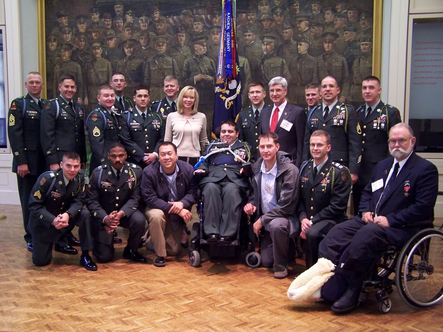 Michelle Senatore and Sgt. Joel Gomez at his Retirement Awards Ceremony at Cantigy Michelle Senatore and Sgt. Joel Gomez at his Retirement Awards Ceremony at Cantigy
