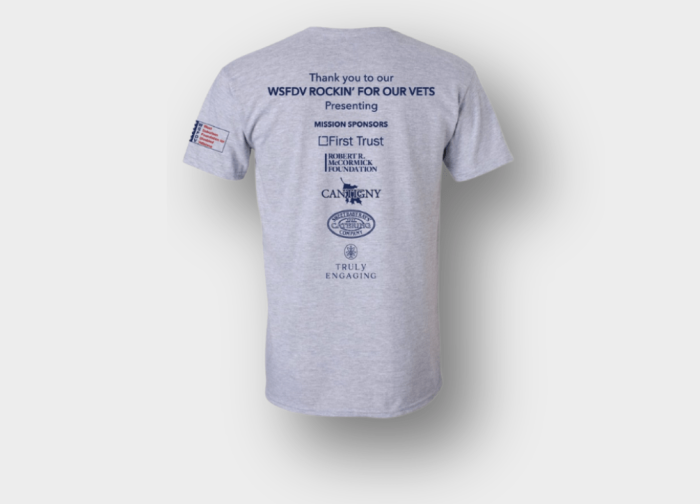 WSFDV ROCKIN’ FOR OUR VETS T-Shirt - Image 2