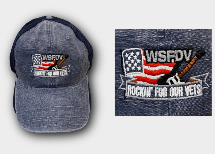 Trucker Mesh Back Cap (Heather Navy/Navy) - Image 2